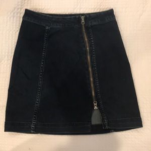 Free people denim skirt